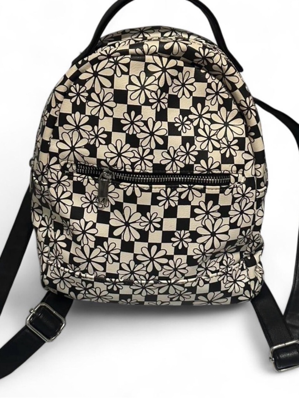 Wild Fable Black and Cream Floral Backpack